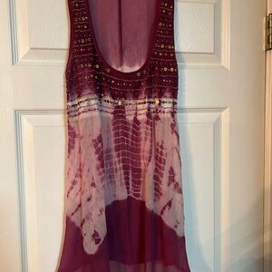 Living Doll Sheer Magenta Blouse